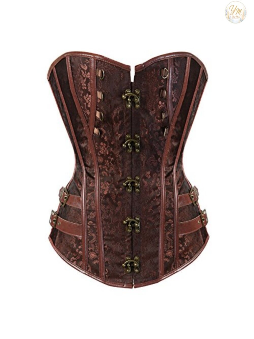 Women's Gothic Steampunk Corset Bustier Waist Cincher Underbust Lace Up Top